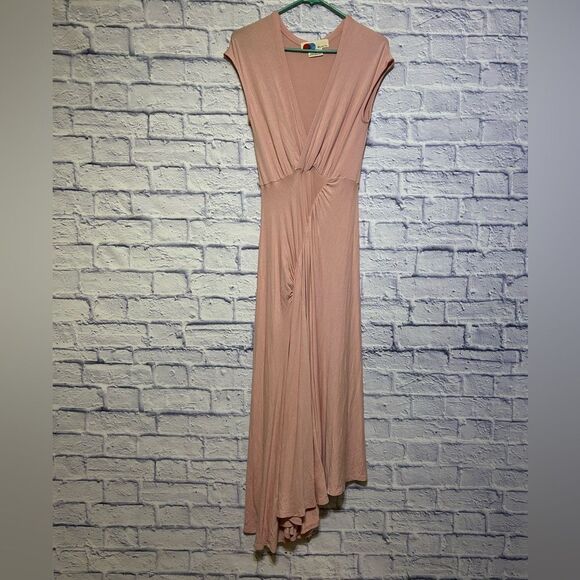 Free people light pink midi dress - Picture 1 of 14
